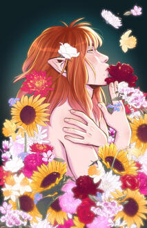 Comets of Many Names, @peachesarts - December