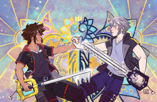 Commission: Kingdom hearts - soriku