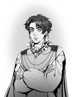 Prince Dragan with short hair